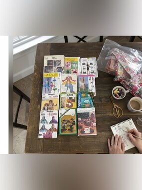 Vintage Lot of 14 Sewing Patterns Crafts Costume Dog Fairy Clown Doll‎ New Uncut